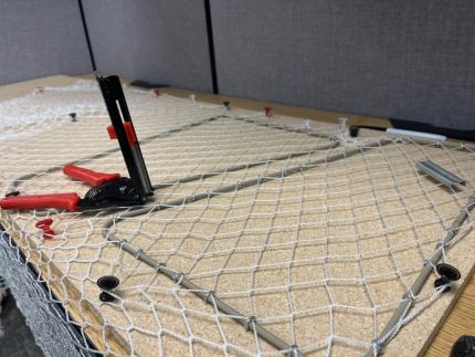 Process of building funnels for walk-in traps.